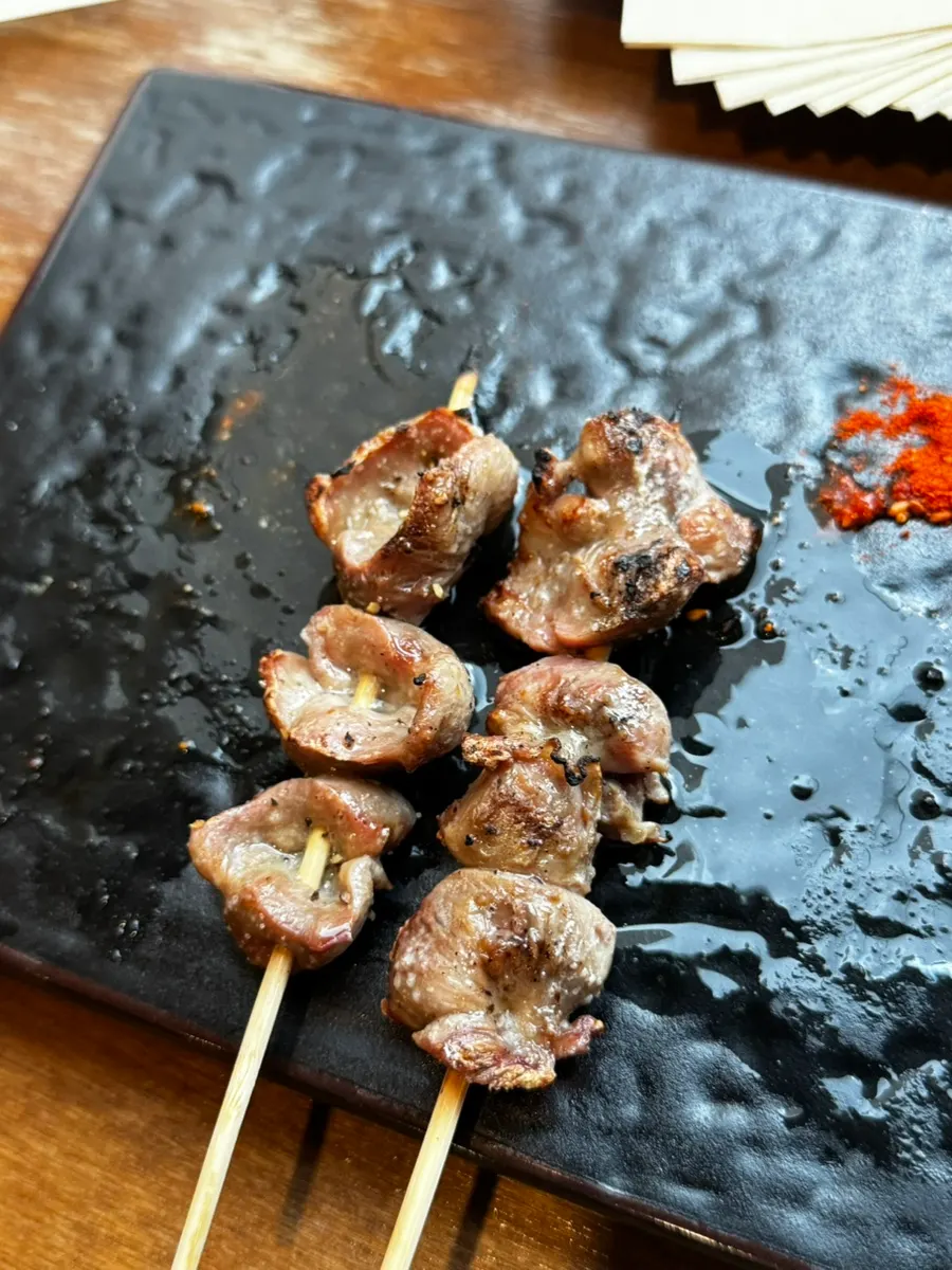근위 닭똥집 꼬치