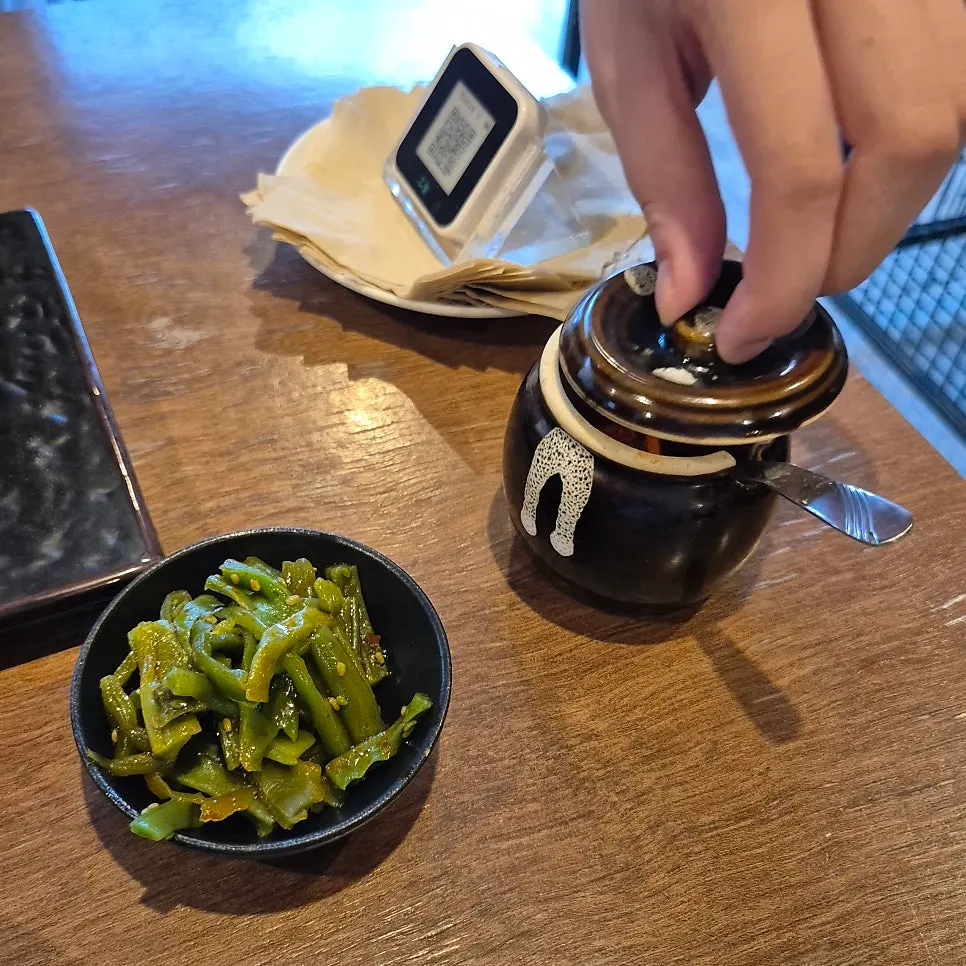 야키토리 6꼬치 코스 상차림