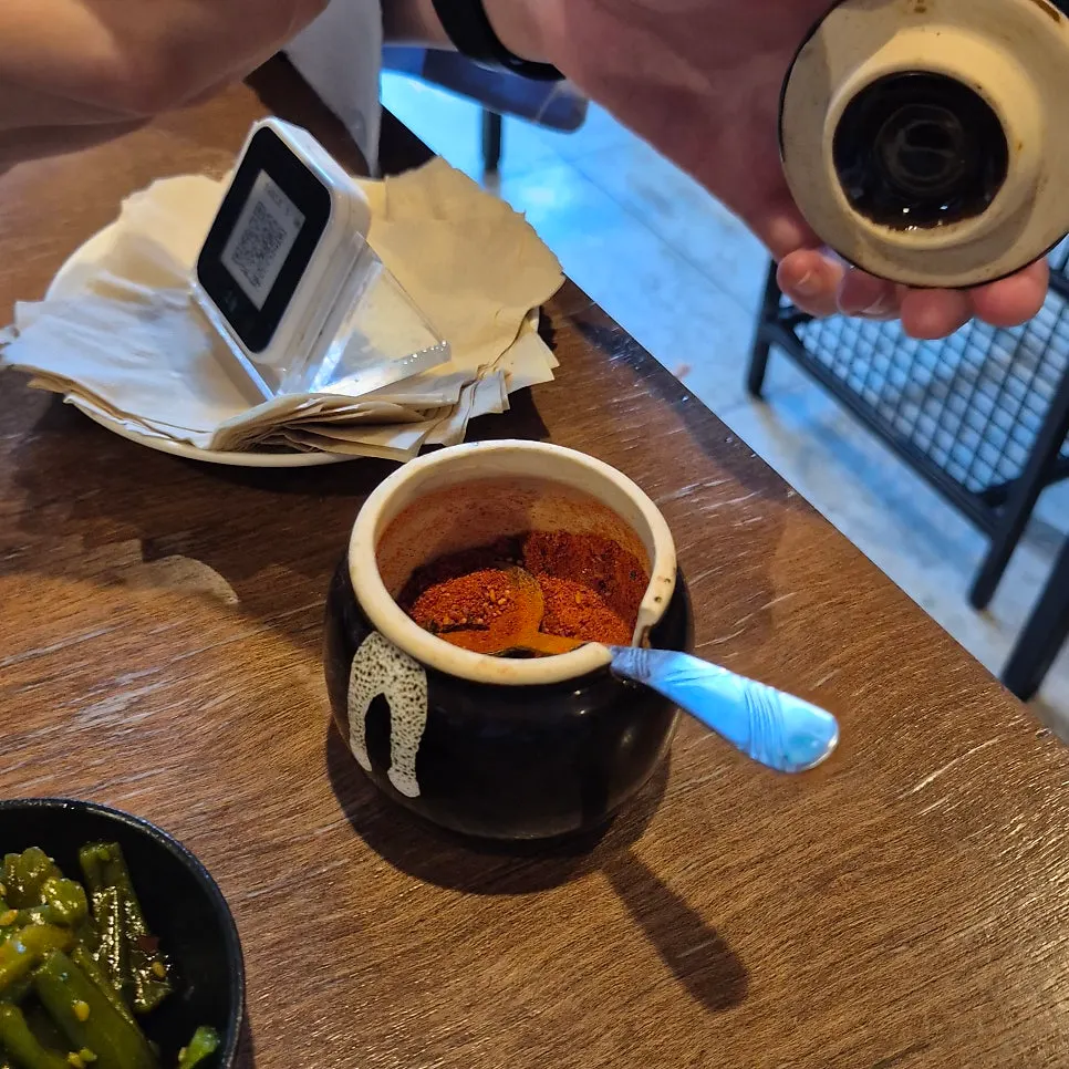 야키토리 코스 테이블 세팅