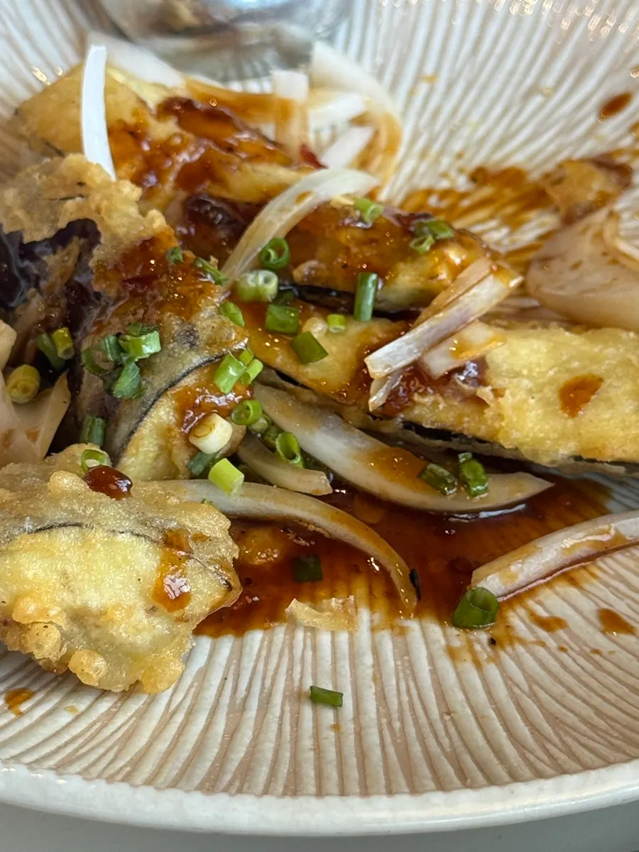Fish-fragrant eggplant served at the end of the meal
