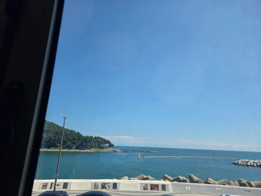 Suran ganjajang served by the window with an ocean view