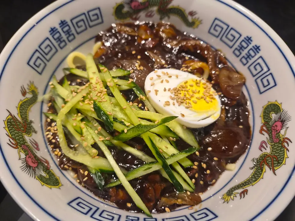 Jjajangmyeon at Bueokgan Chinese