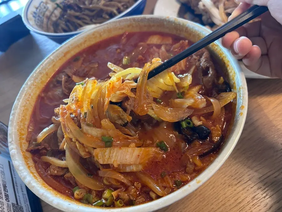 Meal with jajangmyeon, jjamppong, and tangsuyuk