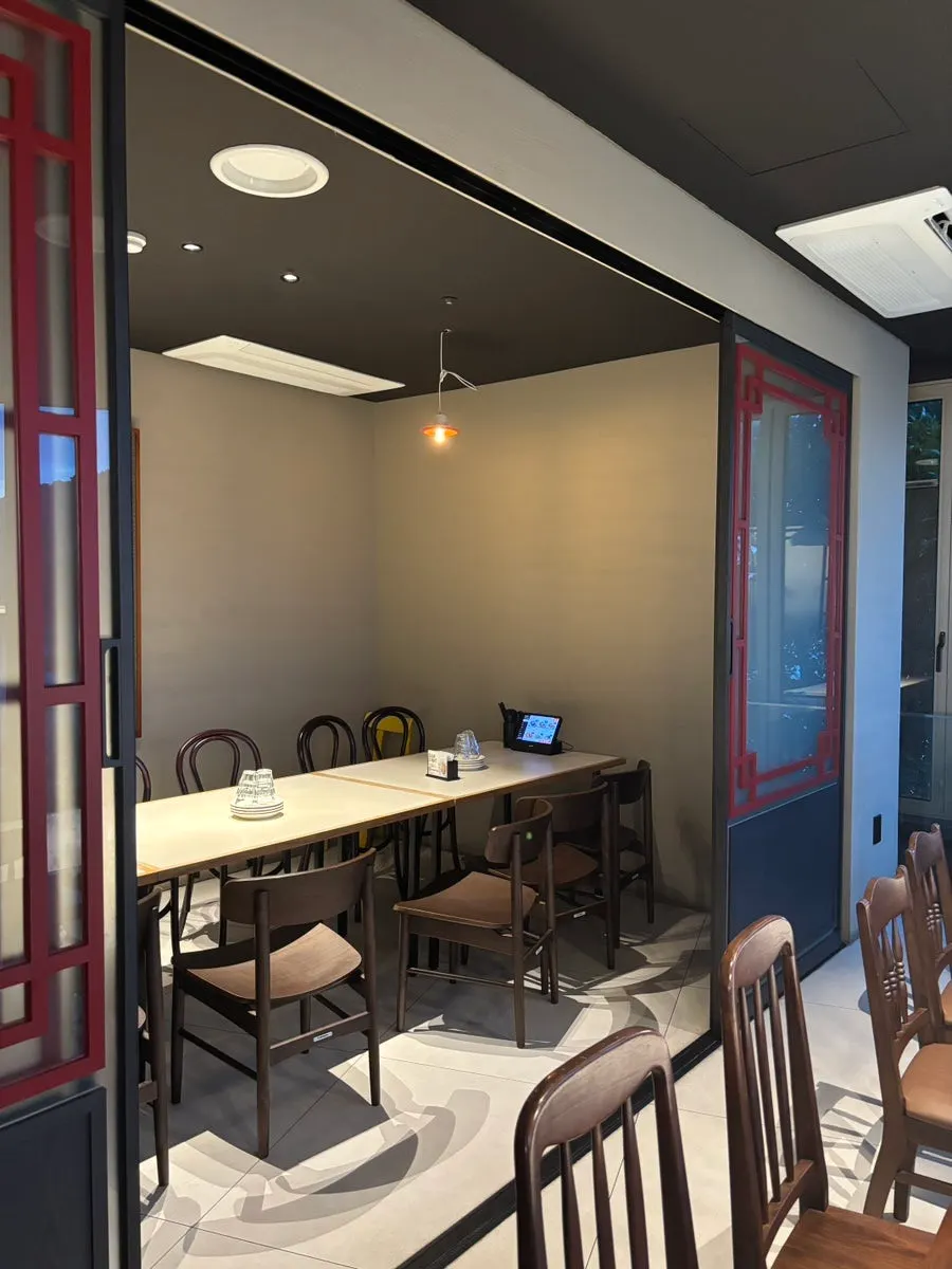 Small details inside the Chinese restaurant