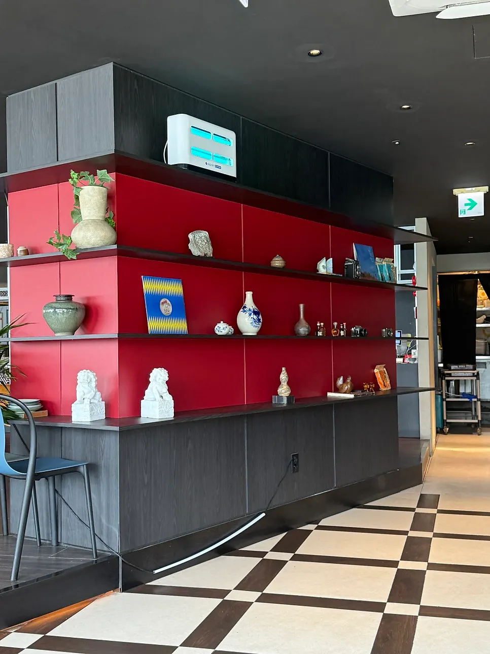 Warm restaurant interior