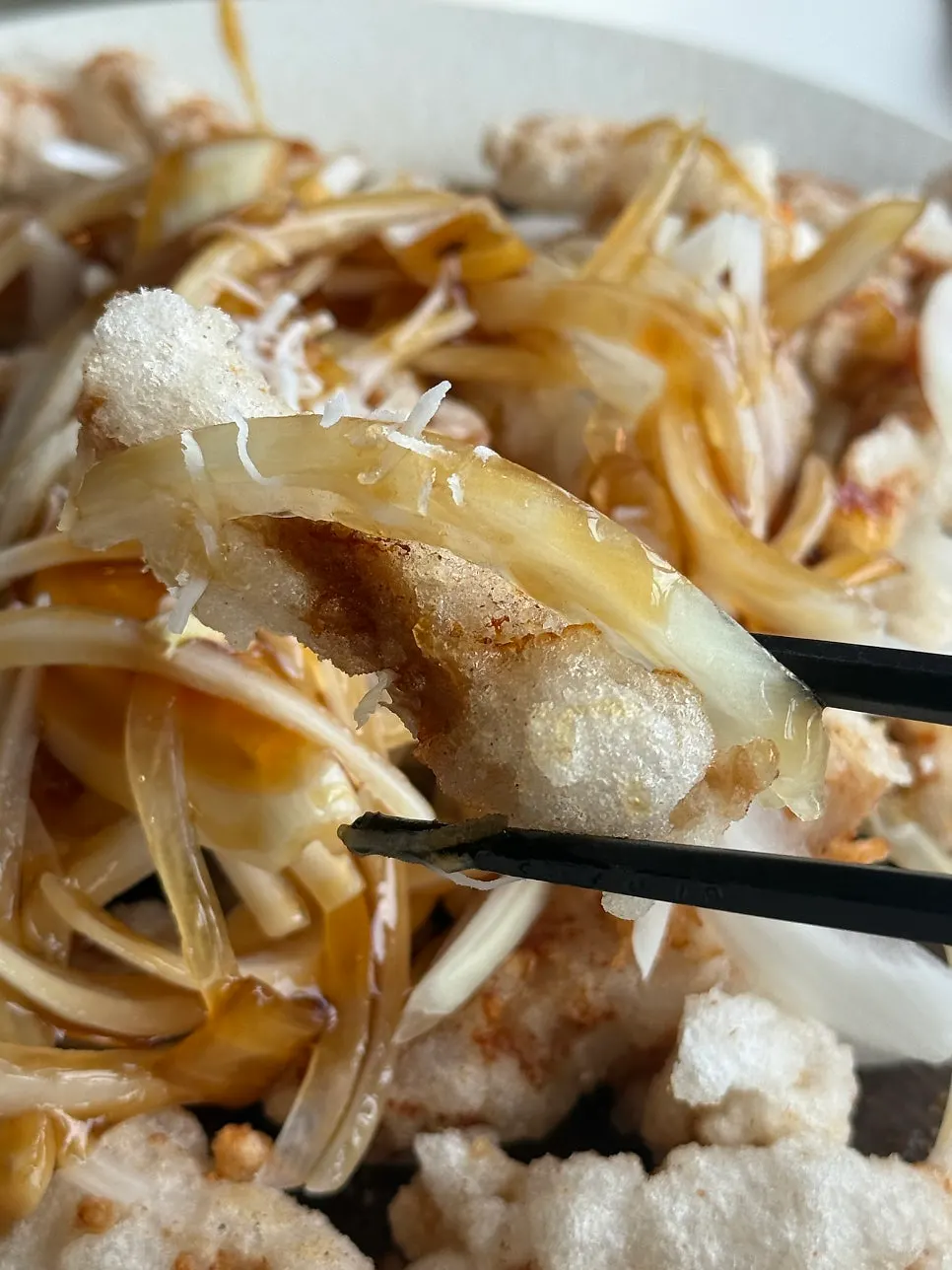 Tangsuyuk with black-vinegar sauce