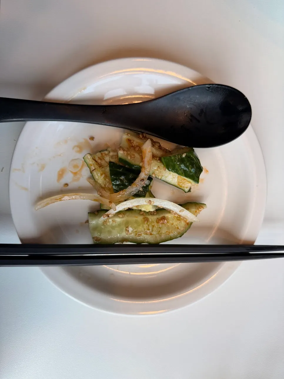 Three-course Chinese set table spread