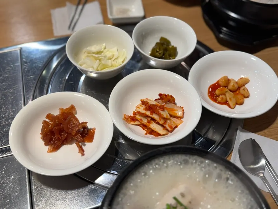 Fresh-yam Masamgyetang served as a meal