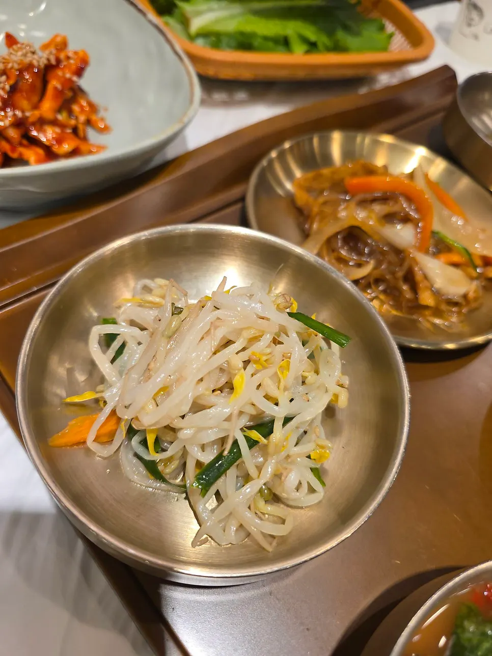 A plate of Yun Sikdang side dishes