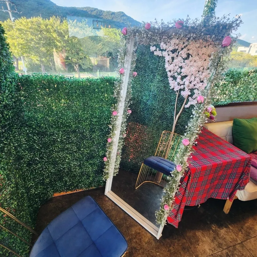 샤슬릭 마산점 캠핑 분위기와 바다뷰