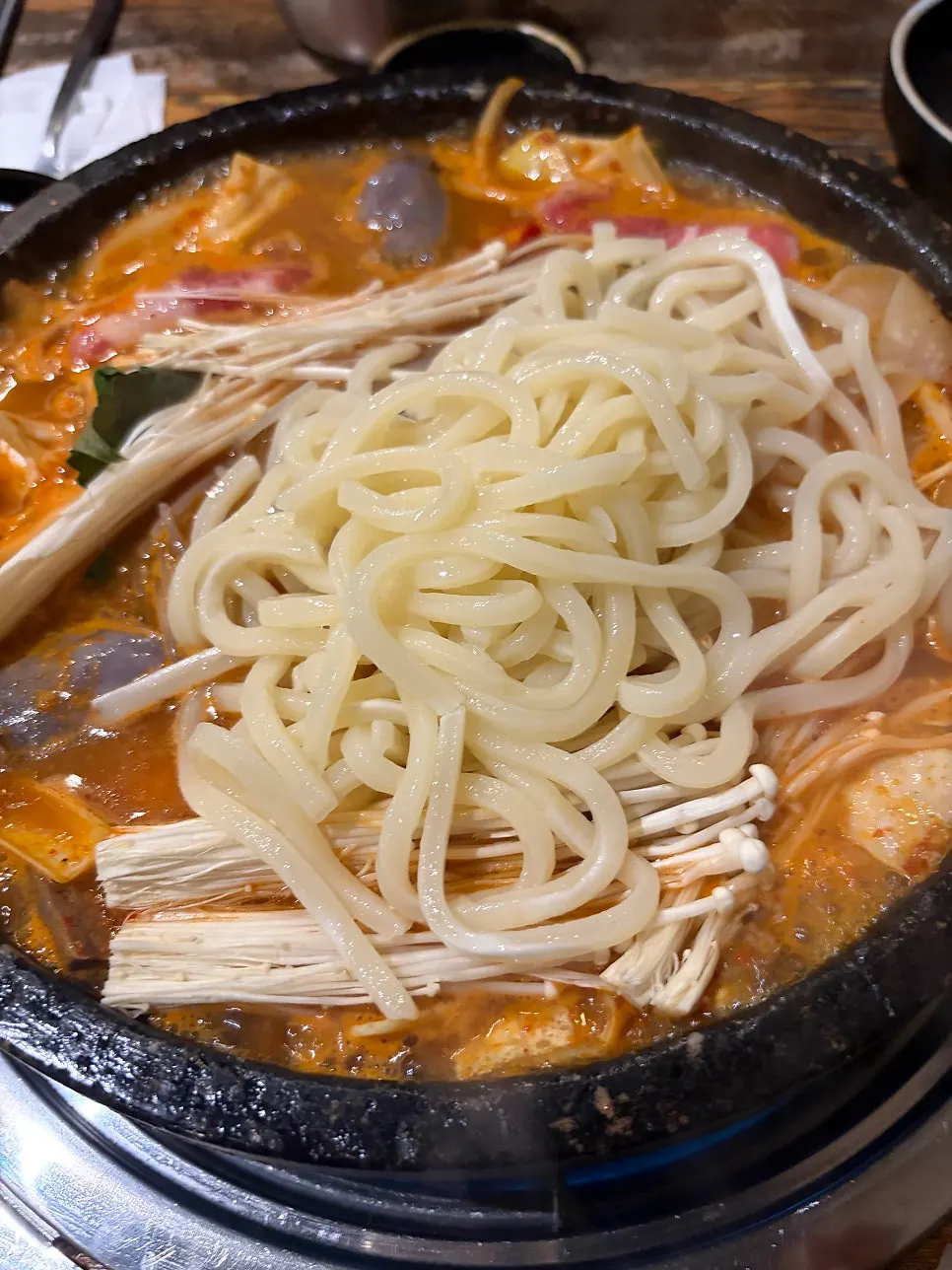 Udon noodle add-on served pre-boiled and separate