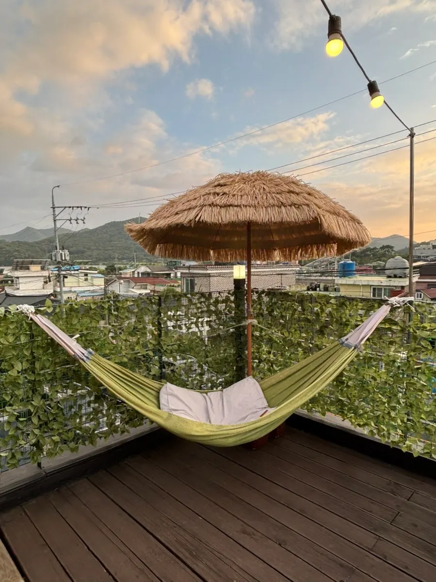 Terrace bonfire space