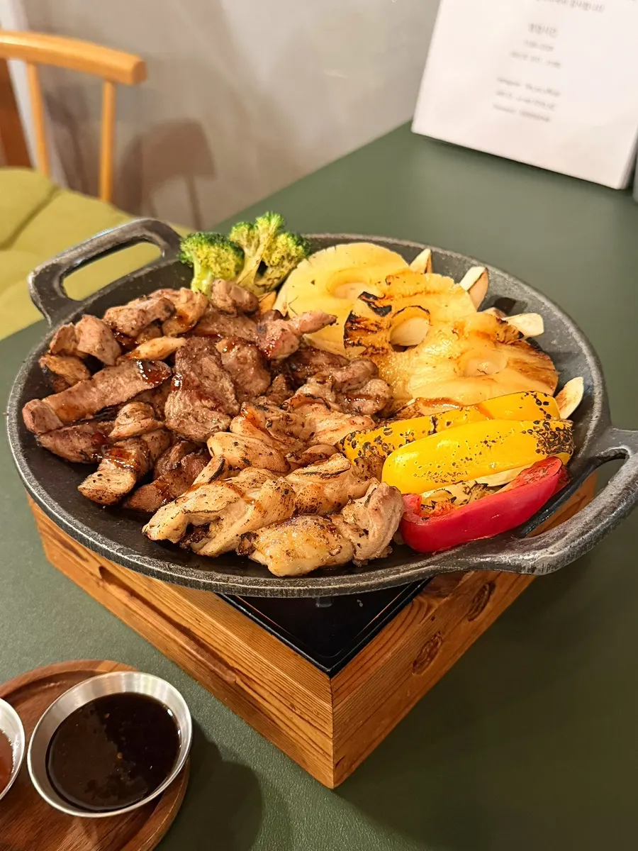 A piece of fully grilled charcoal meat