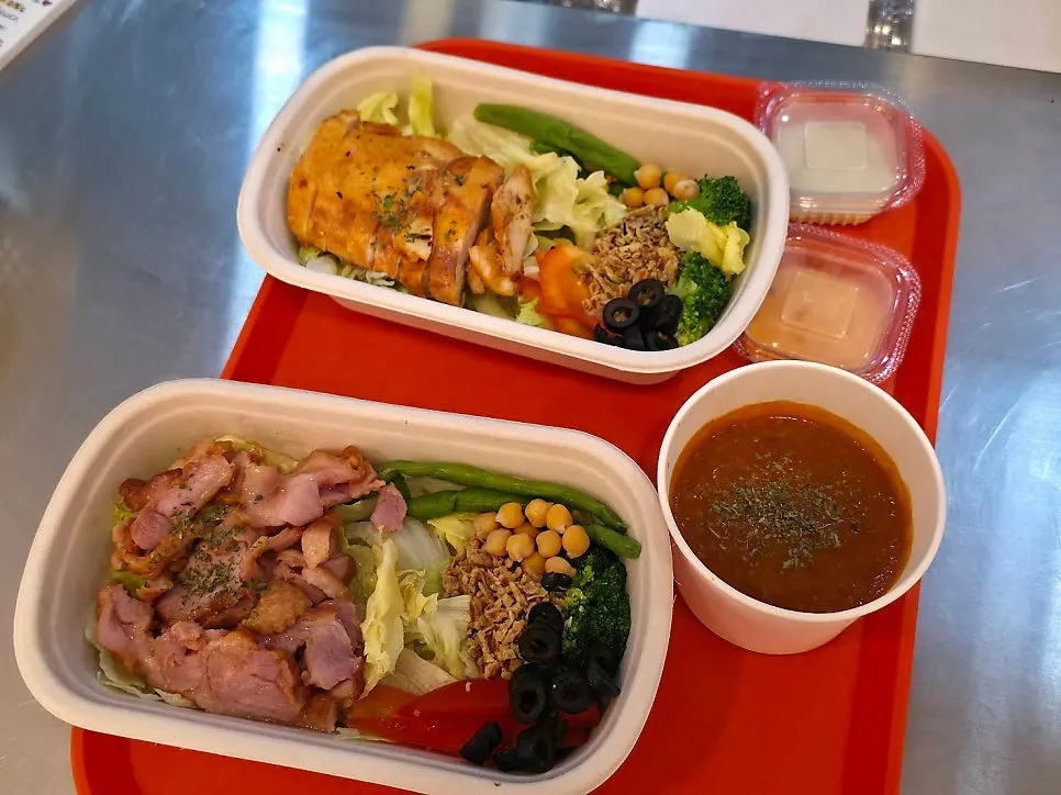 Protein box and poke bowl menu information