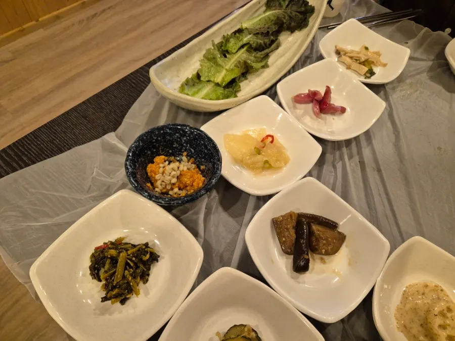 The finish to a Korean meal on Masan's Haean-daero