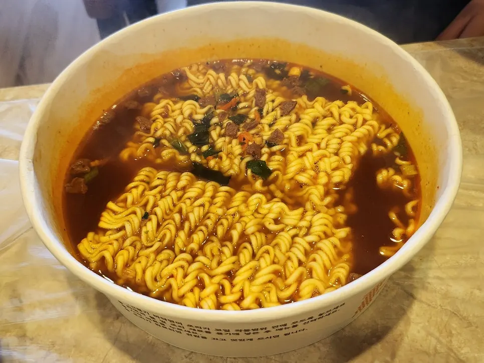 饭后煮的一碗汉江拉面
