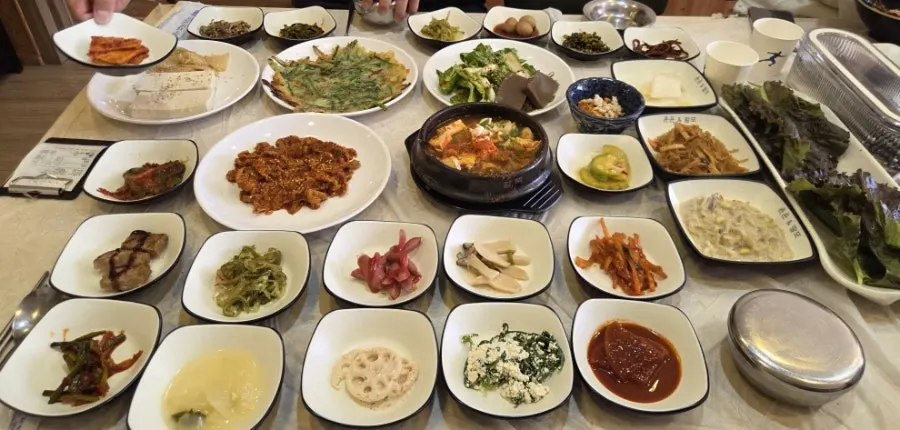 Final set-meal table spread at Masan Ssamjangjip