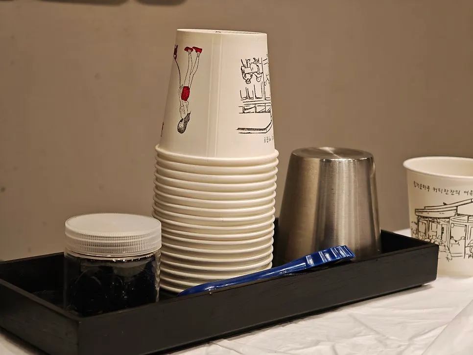 Amenities notice at Yun Sikdang