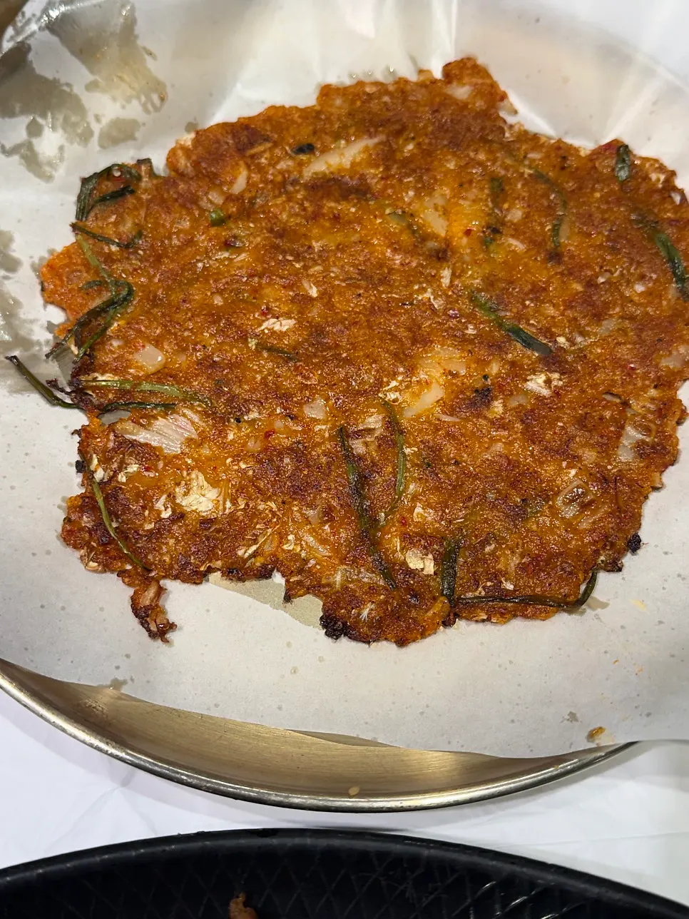 Korean set-meal table with assorted side dishes
