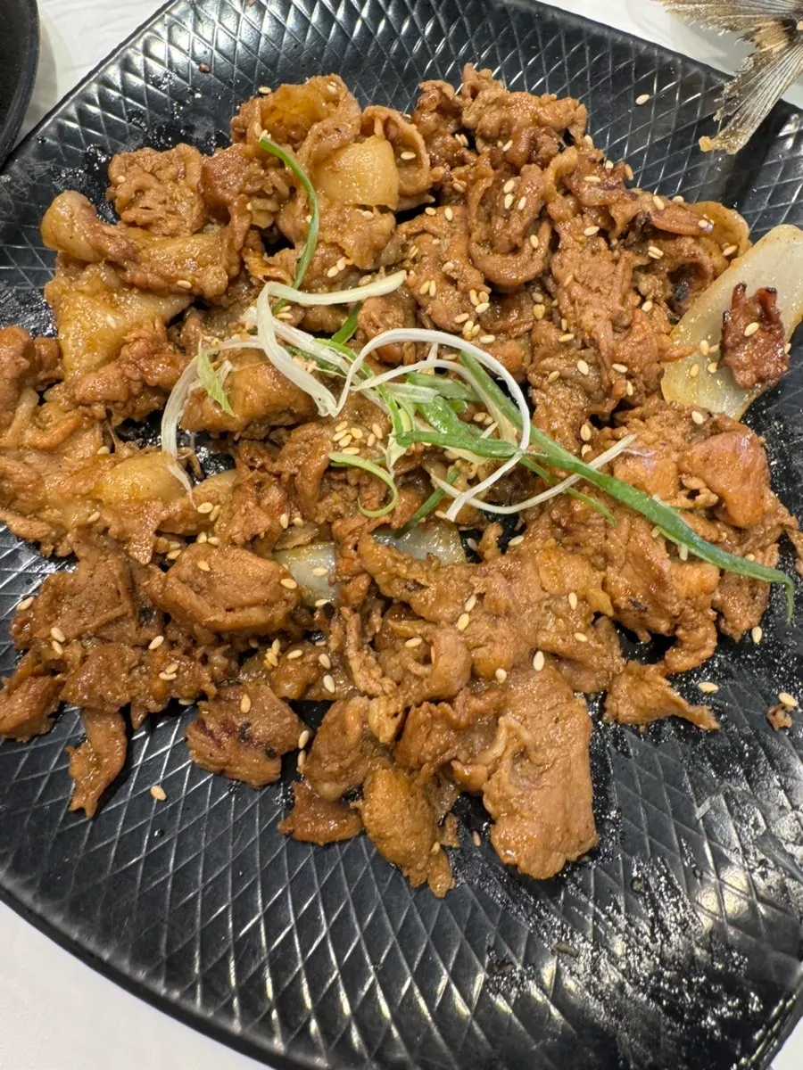 Grilled bulgogi with a subtle smoky char at Yun Sikdang