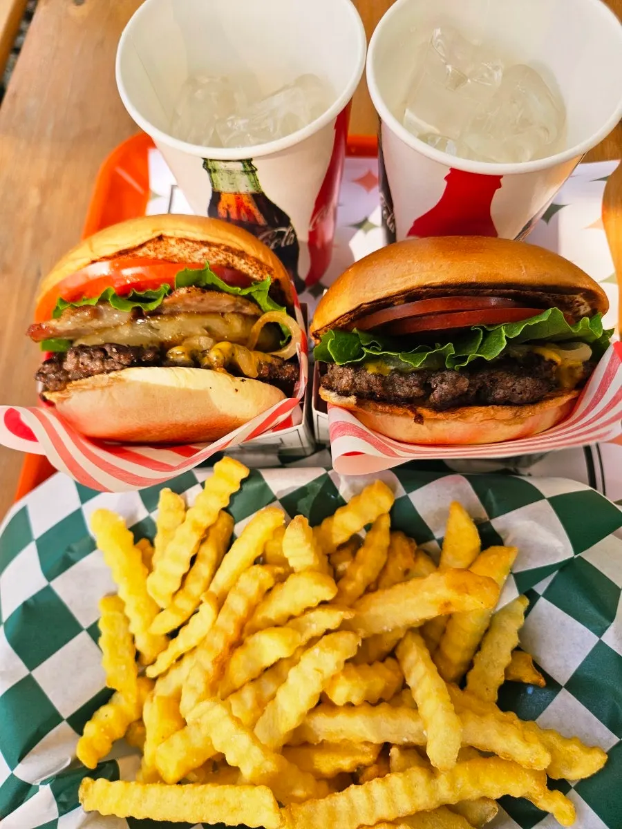 The Masian Classic burger with a thick patty