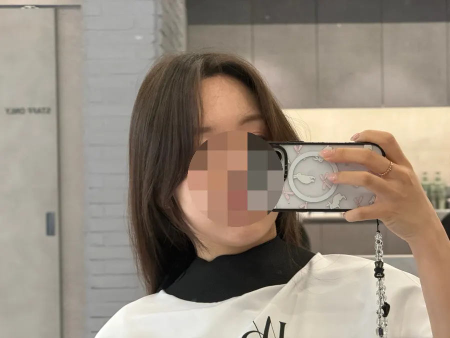 긴 머리 레이어드컷 전 길이