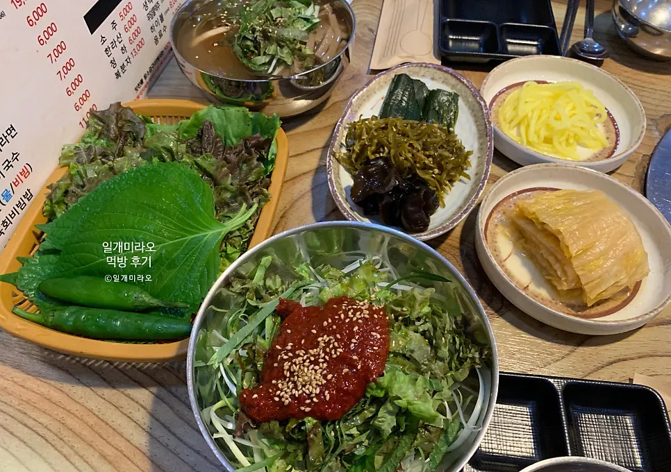 Generous portions of side dishes