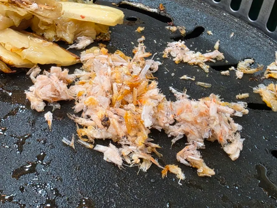육즙이 보이는 삼겹살 단면