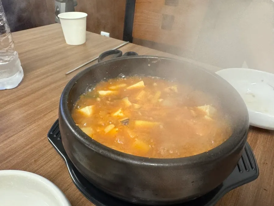 Yeolmu bibim noodles coated in sauce