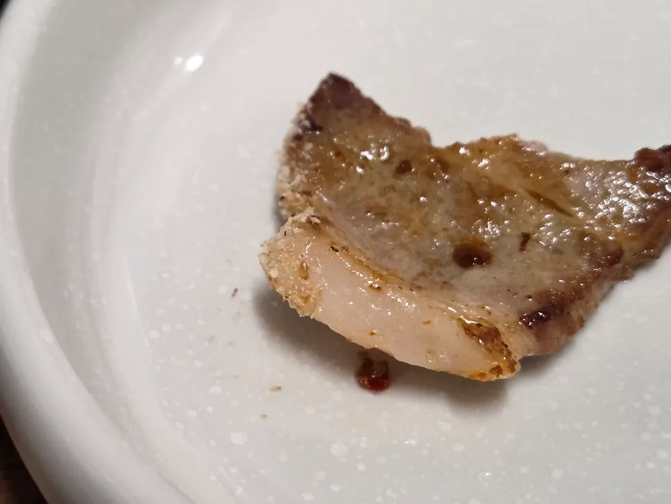 Kimchi and potato frying in meat fat