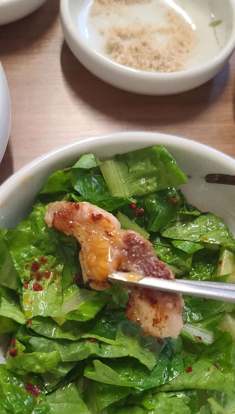 A grilled piece of pork belly