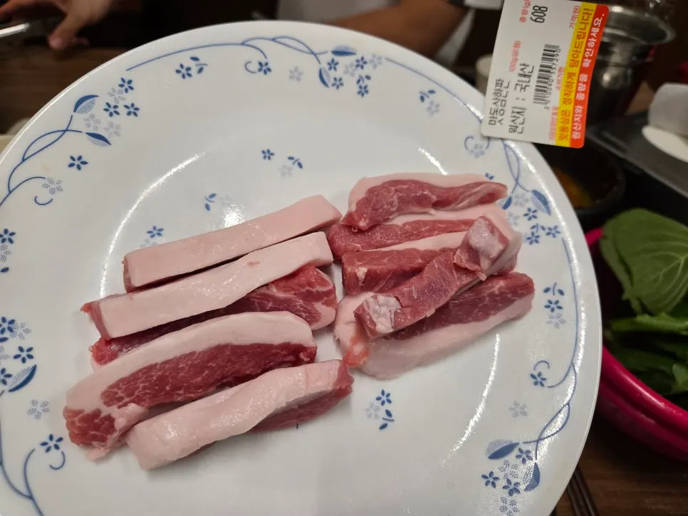 Golden-brown grilled ogyeopsal and gabrisal