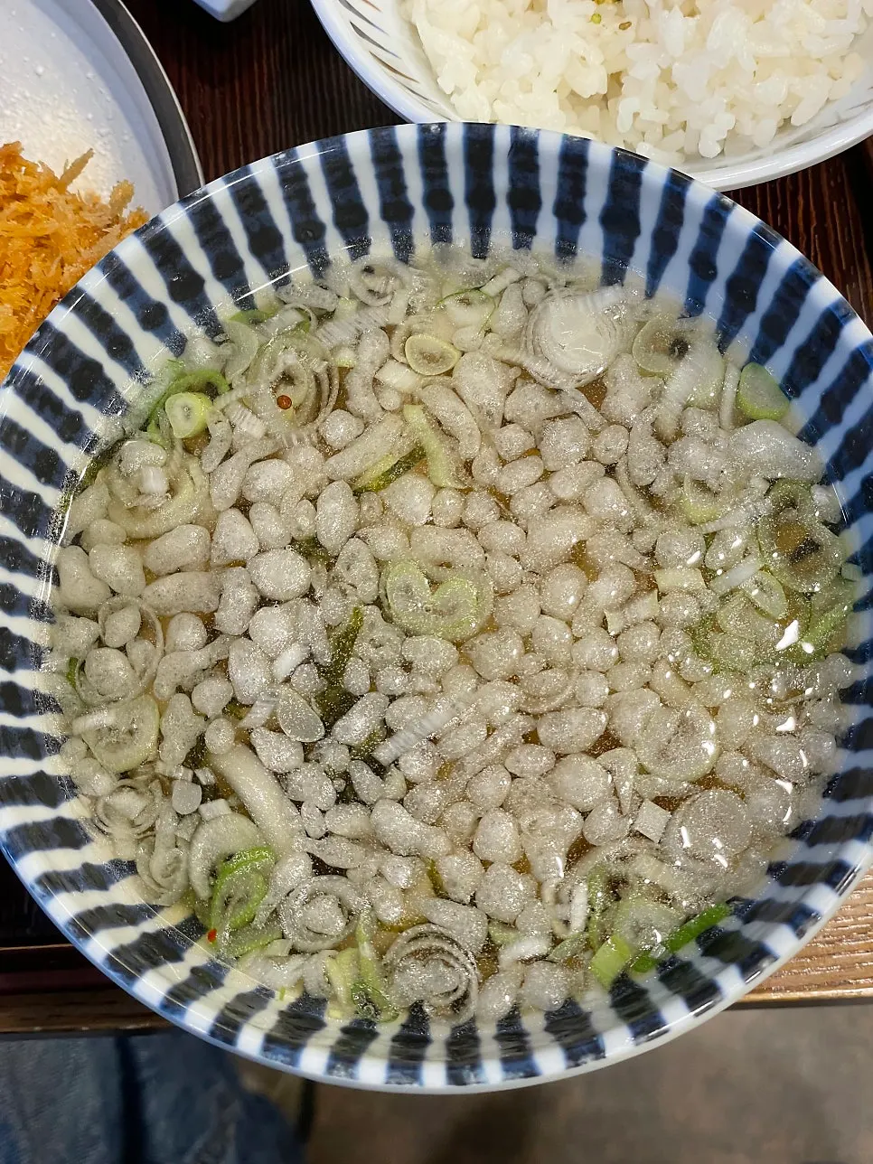 Mini udon included in the mixed katsu set