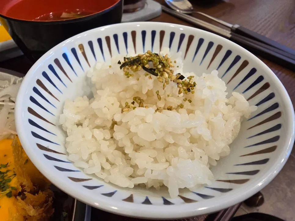 Tonkatsu sauce and basic table setup