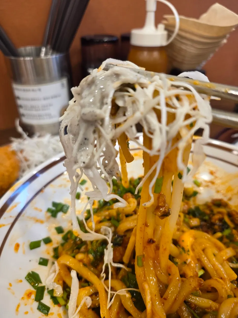 Mazesoba and tonkatsu set combo