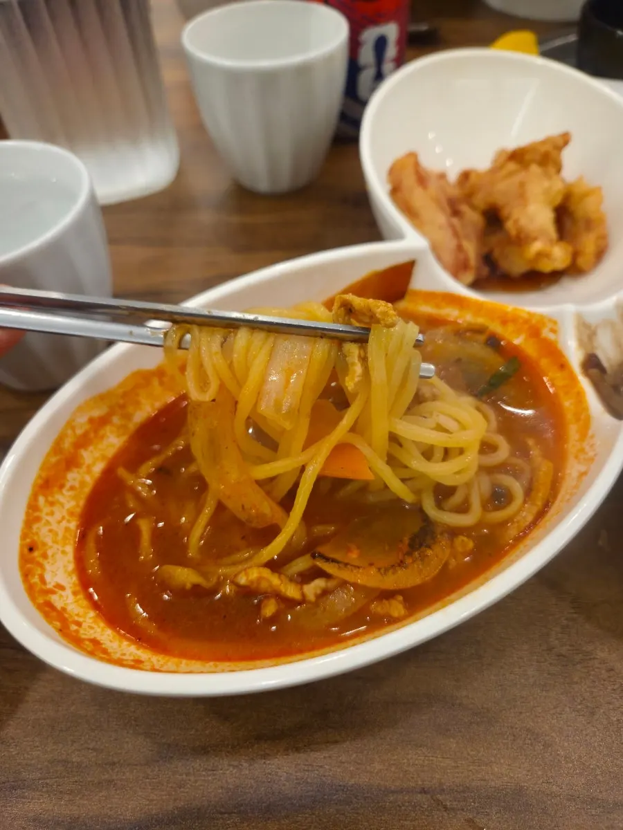 The jjamppong served with the solo set