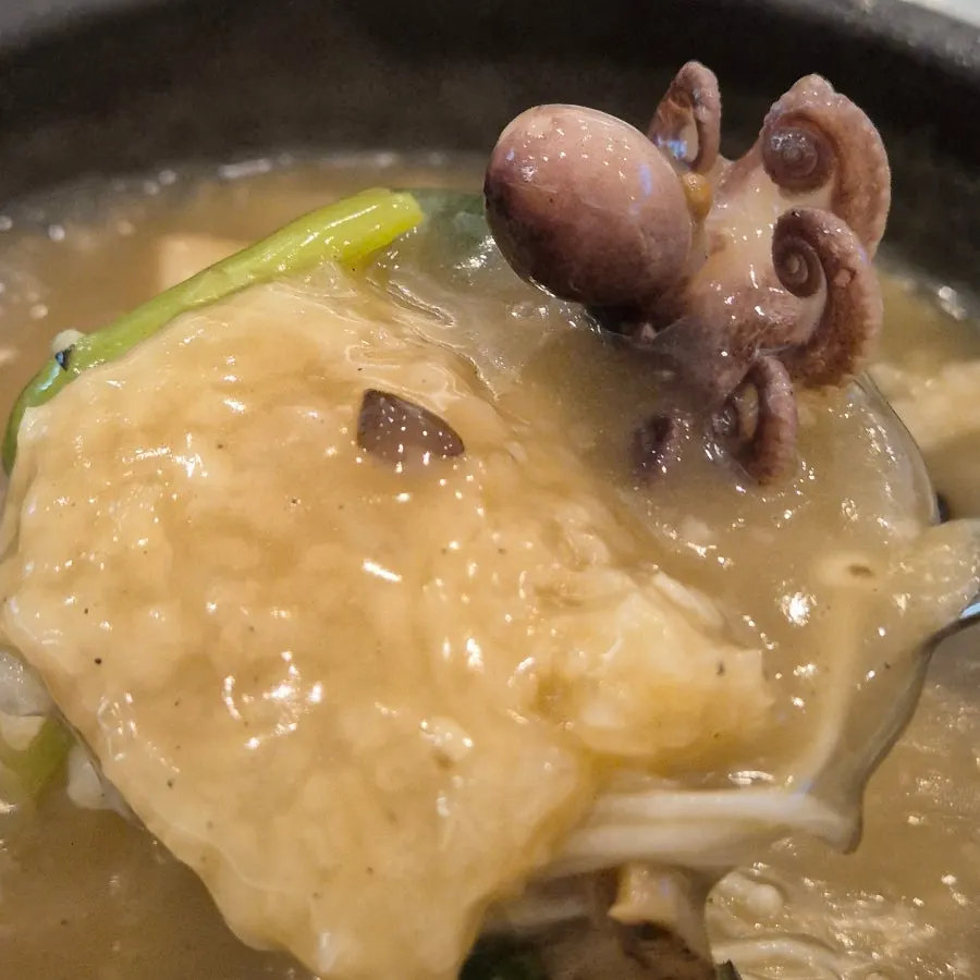 동글한 머리의 쭈꾸미 한 점