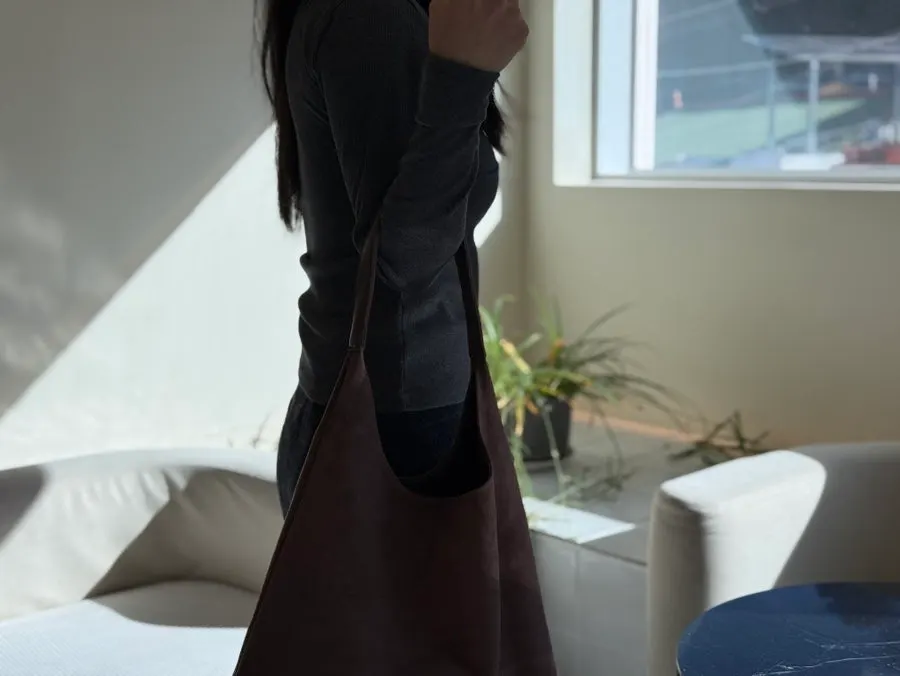 Meda Bag suede bag with a classic design