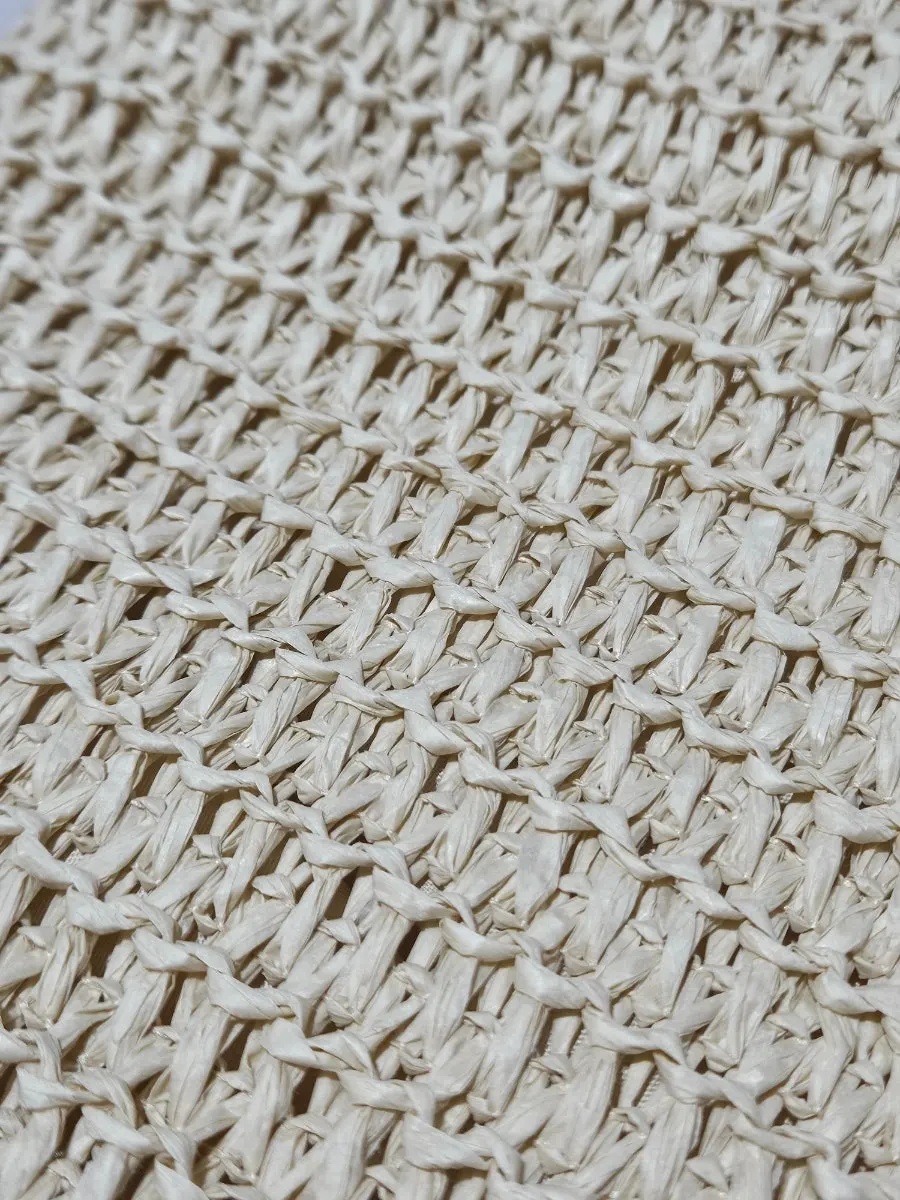 Meda Bag rattan shoulder bag with a natural texture