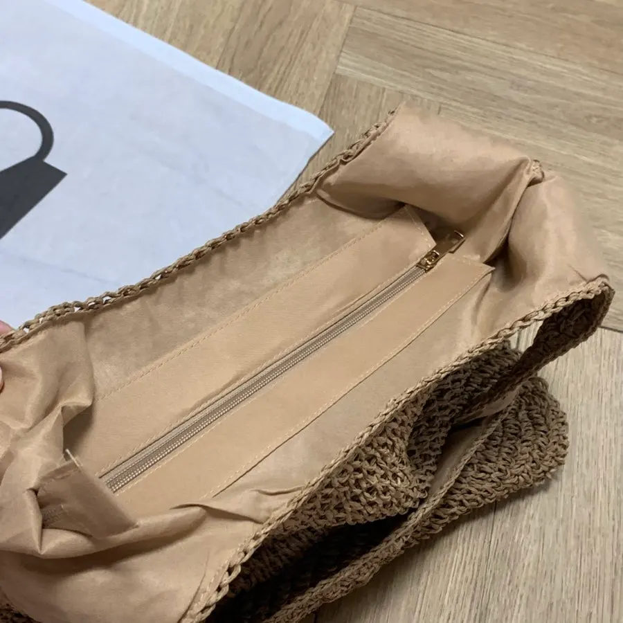 Meda Bag rattan bag handle with added lining