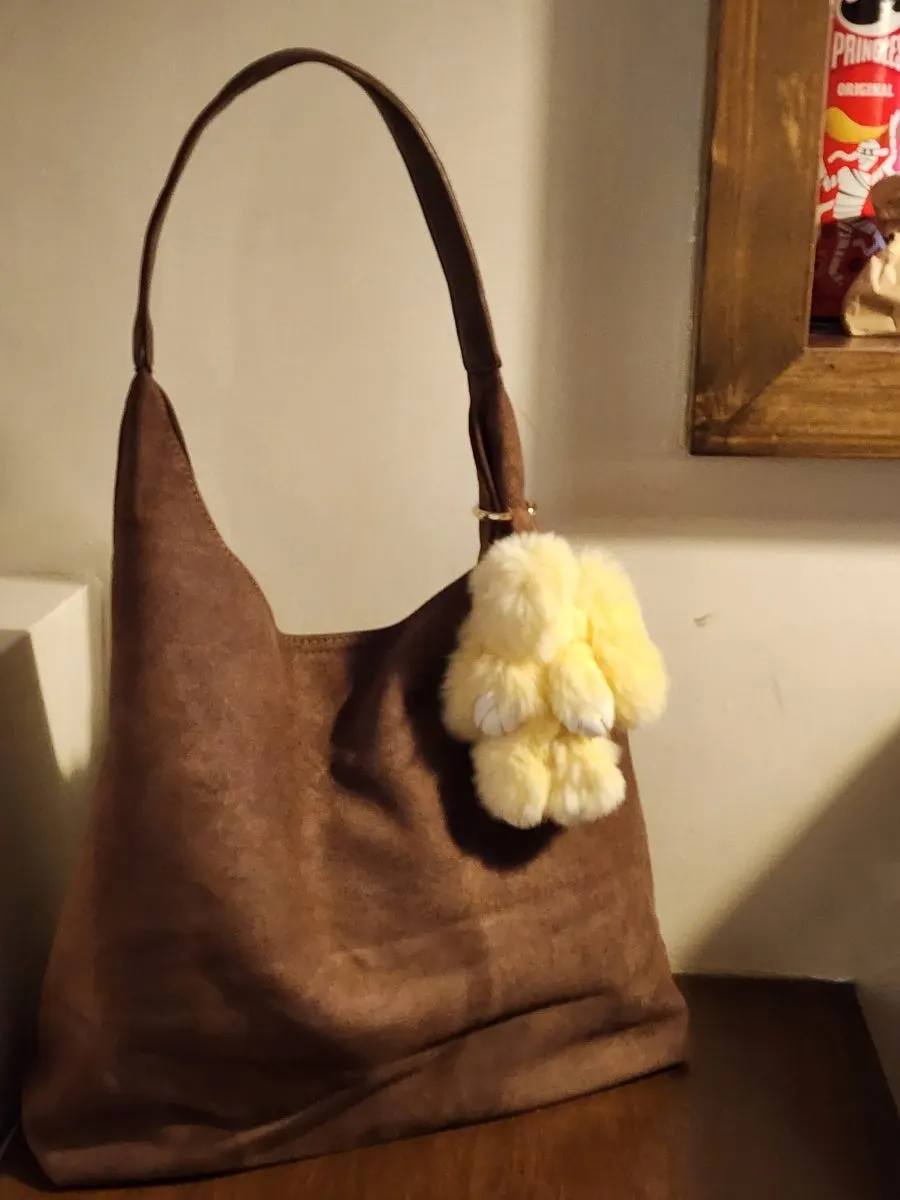 Camel Meda Bag shoulder bag and pouch set