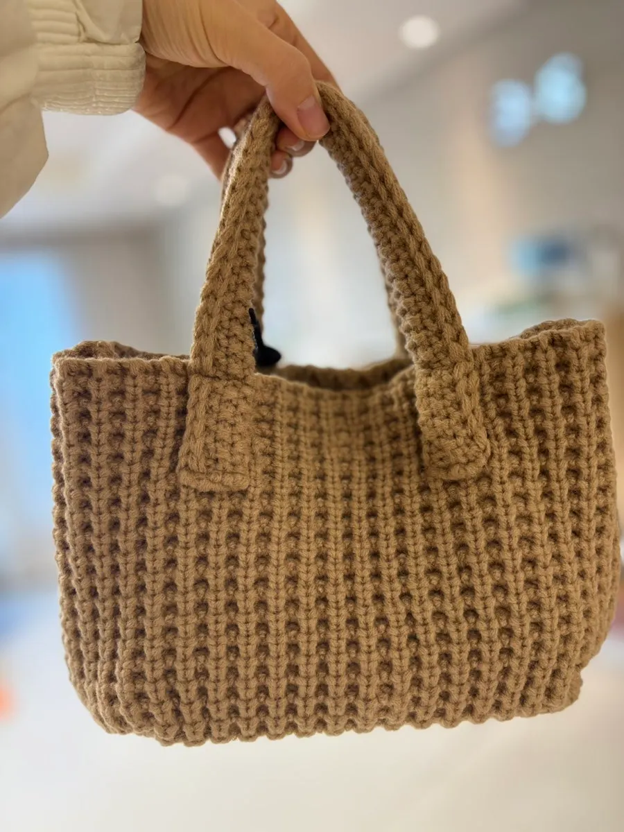 Soft knit handle detail
