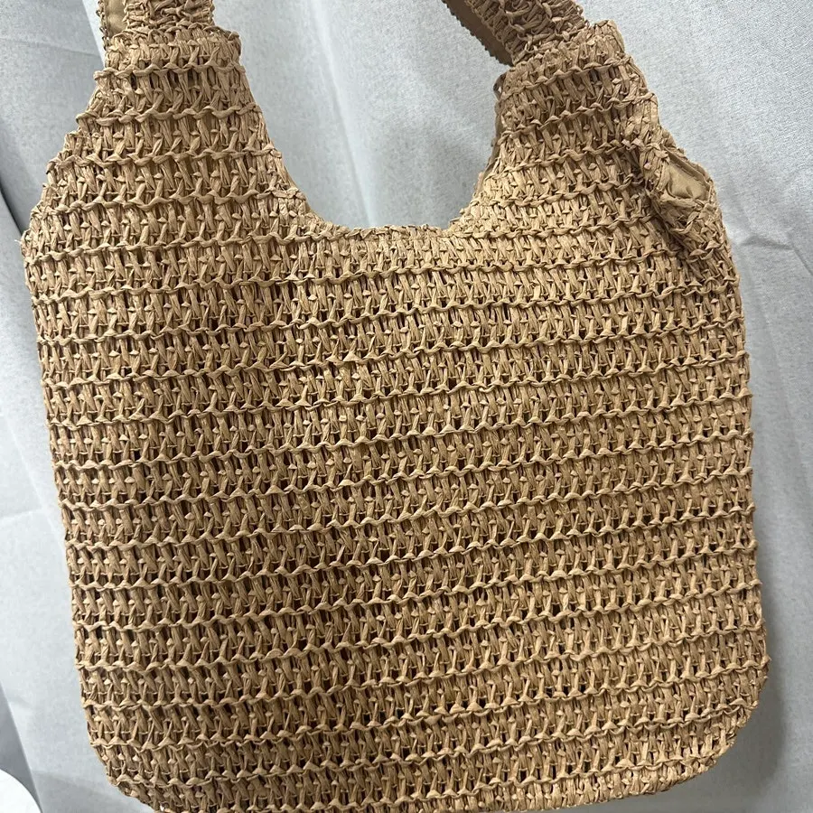 Meda Bag rattan bag styled with a resort outfit