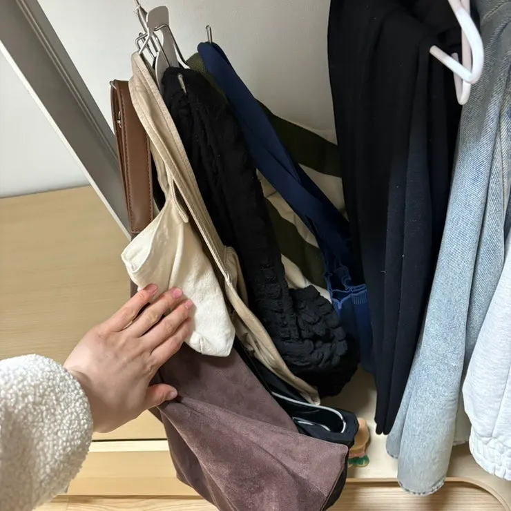 One corner of the master bedroom shown before talking about everyday bags