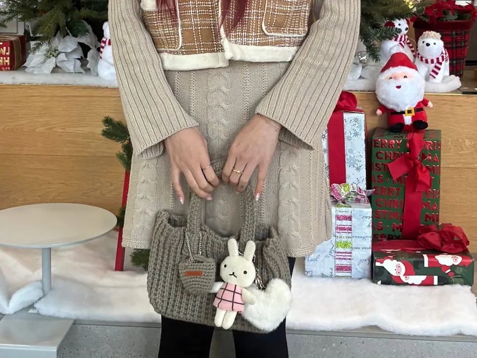 가로 약 25cm 미니 토트백