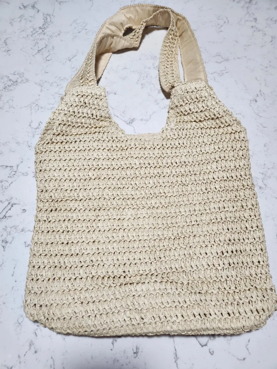 Rattan bag for a summer resort trip
