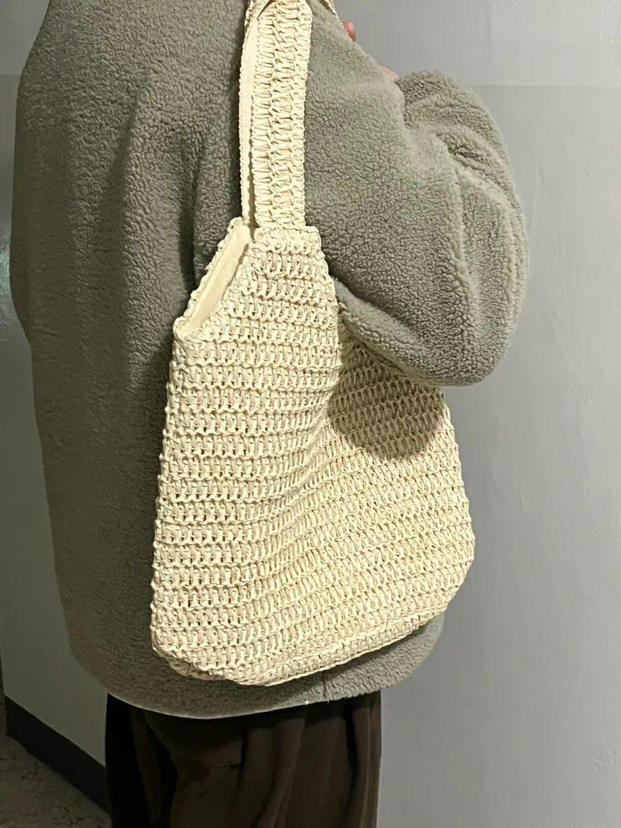 Inner zip section of the bag that conceals its contents