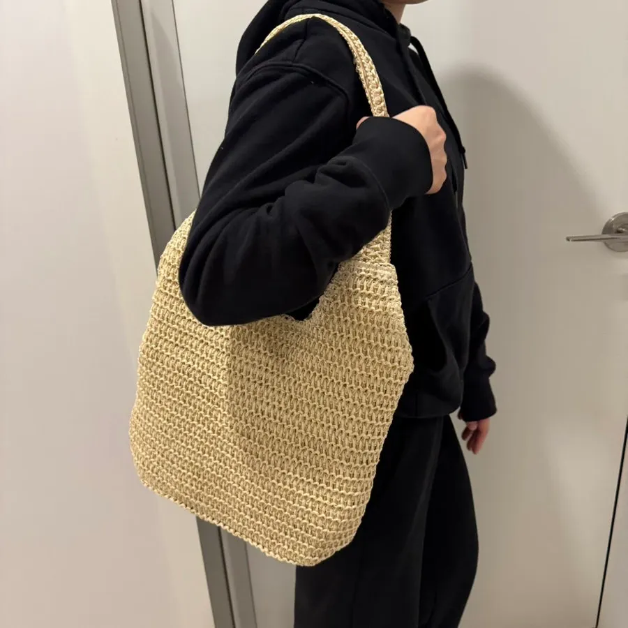 휴양지용 라탄백 크기