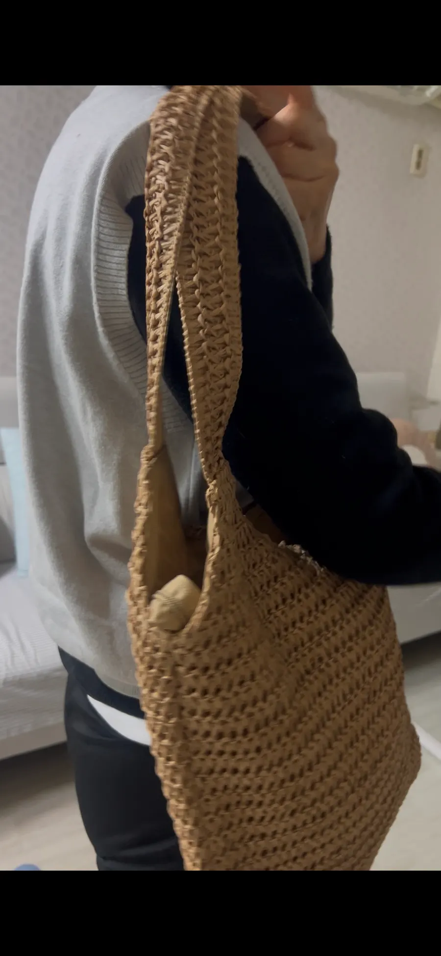 Meda Bag women's woven shoulder bag for resort travel
