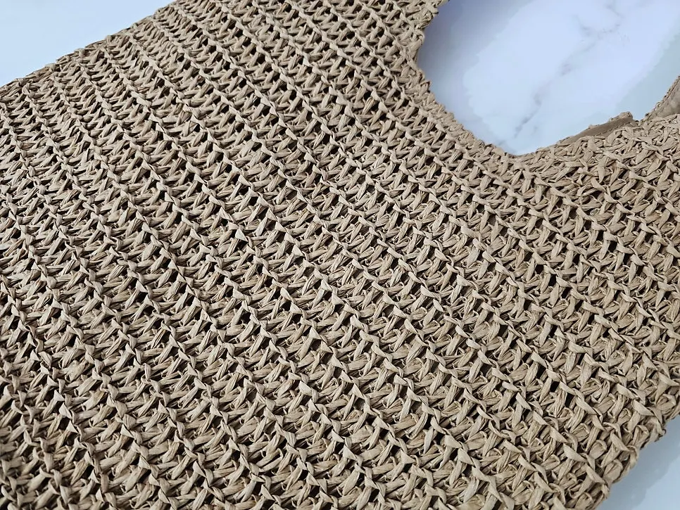 Weave and product view of the Meda Bag rattan shoulder bag
